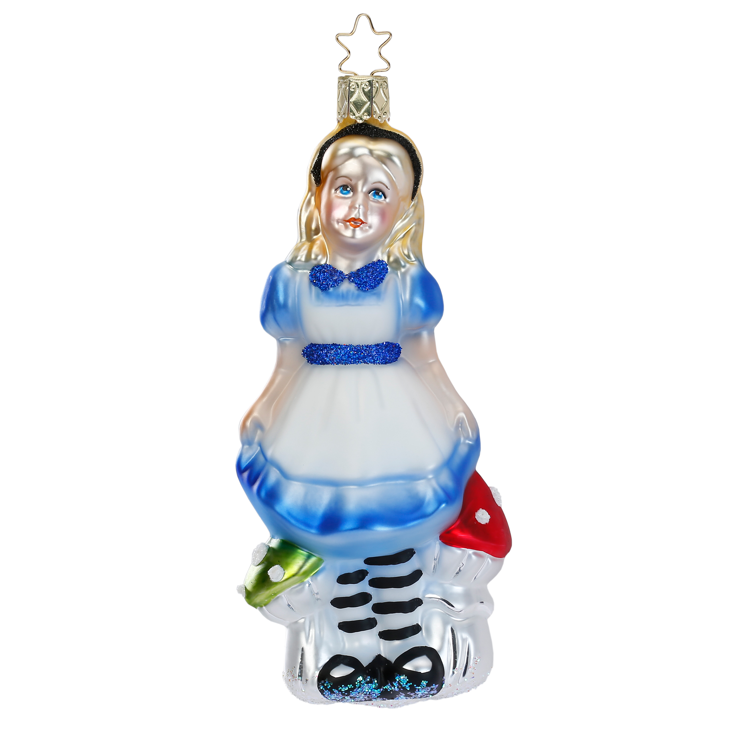 Inge Glas Christbaumkugel "Miss Kingsleigh" Verrückte Teeparty, ca. 14,5 cm