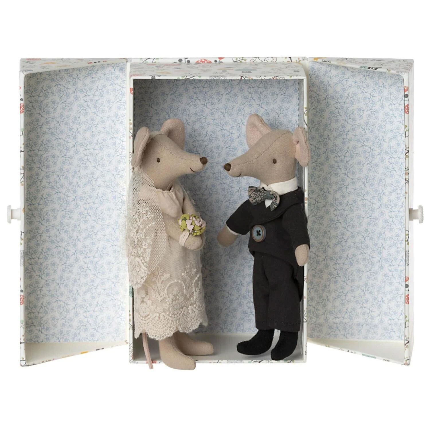 Maileg Hochzeitsmäuse in Box, Wedding mice couple in box