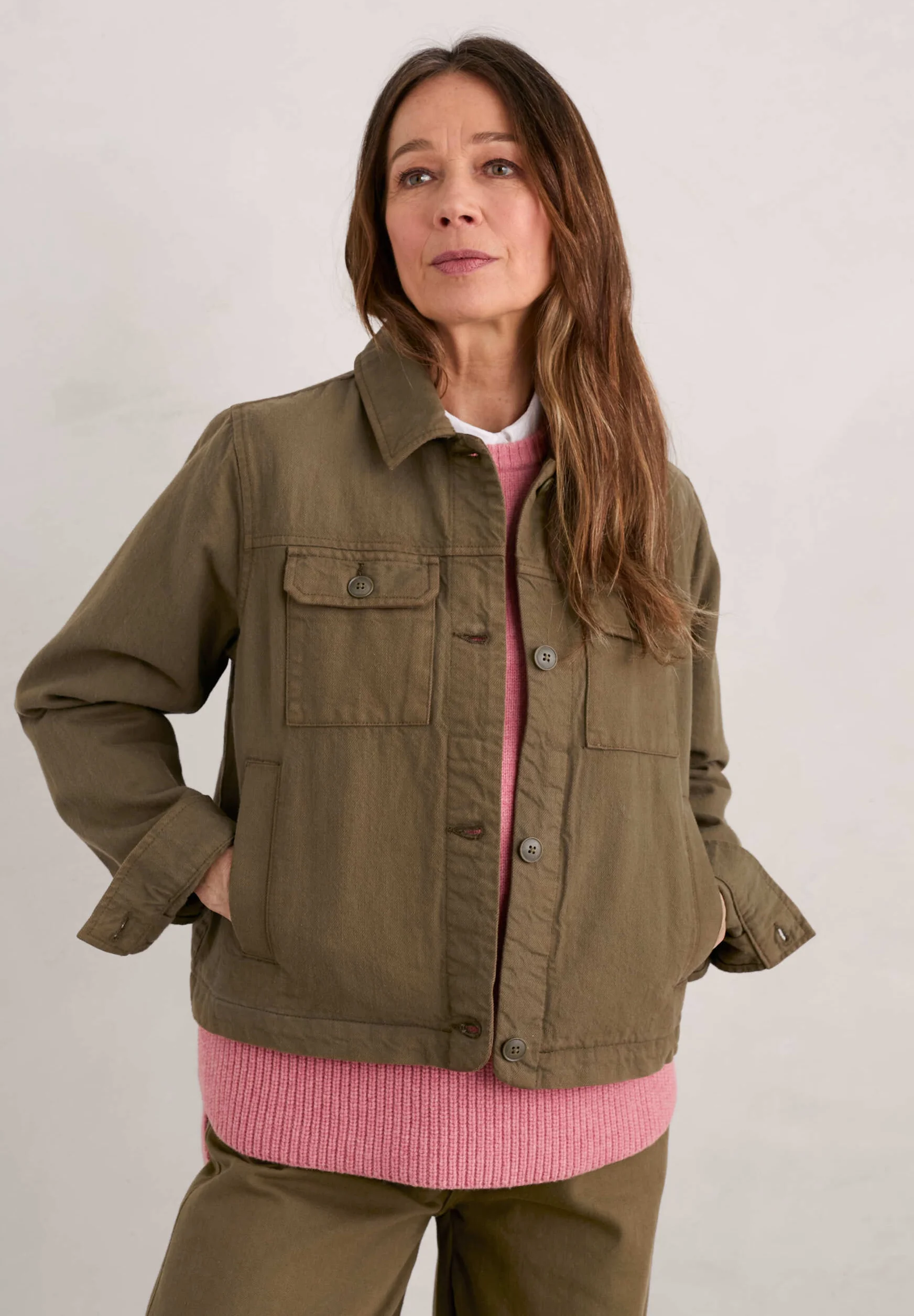 SEASALT CORNWALL Ballad Jacke, Farbe: Seagrass