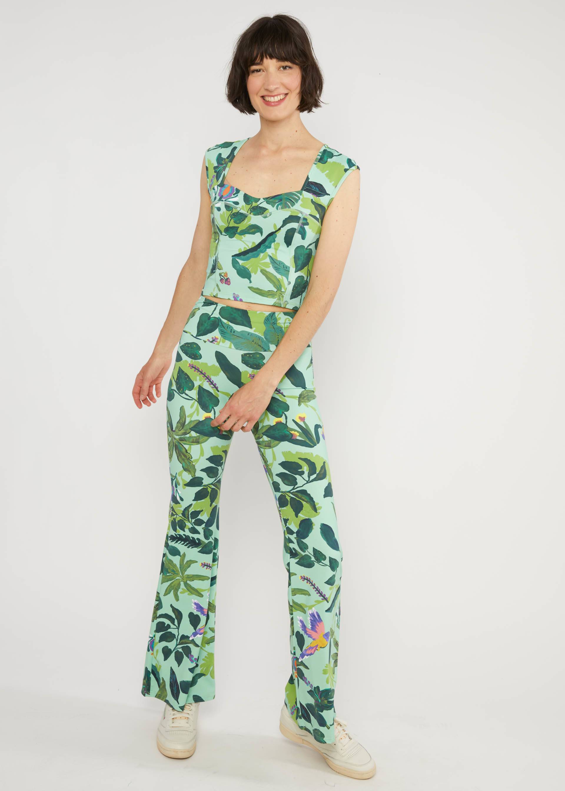 % Blutsgeschwister Schlaghose Dancing Jazz - tropical feeling