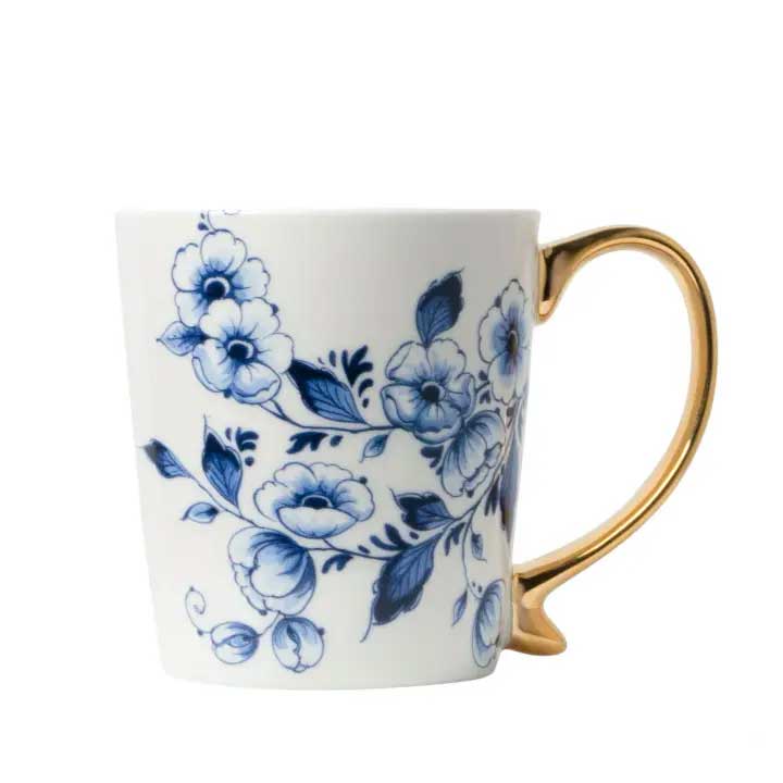 Tasse Mit Goldenem Henkel