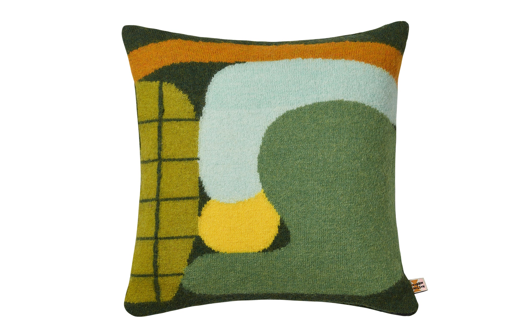 Donna Wilson Kissen HUDDLE grün, gewebt, von Donna Wilson Huddle cushion - green, ca. 50 x 50 cm