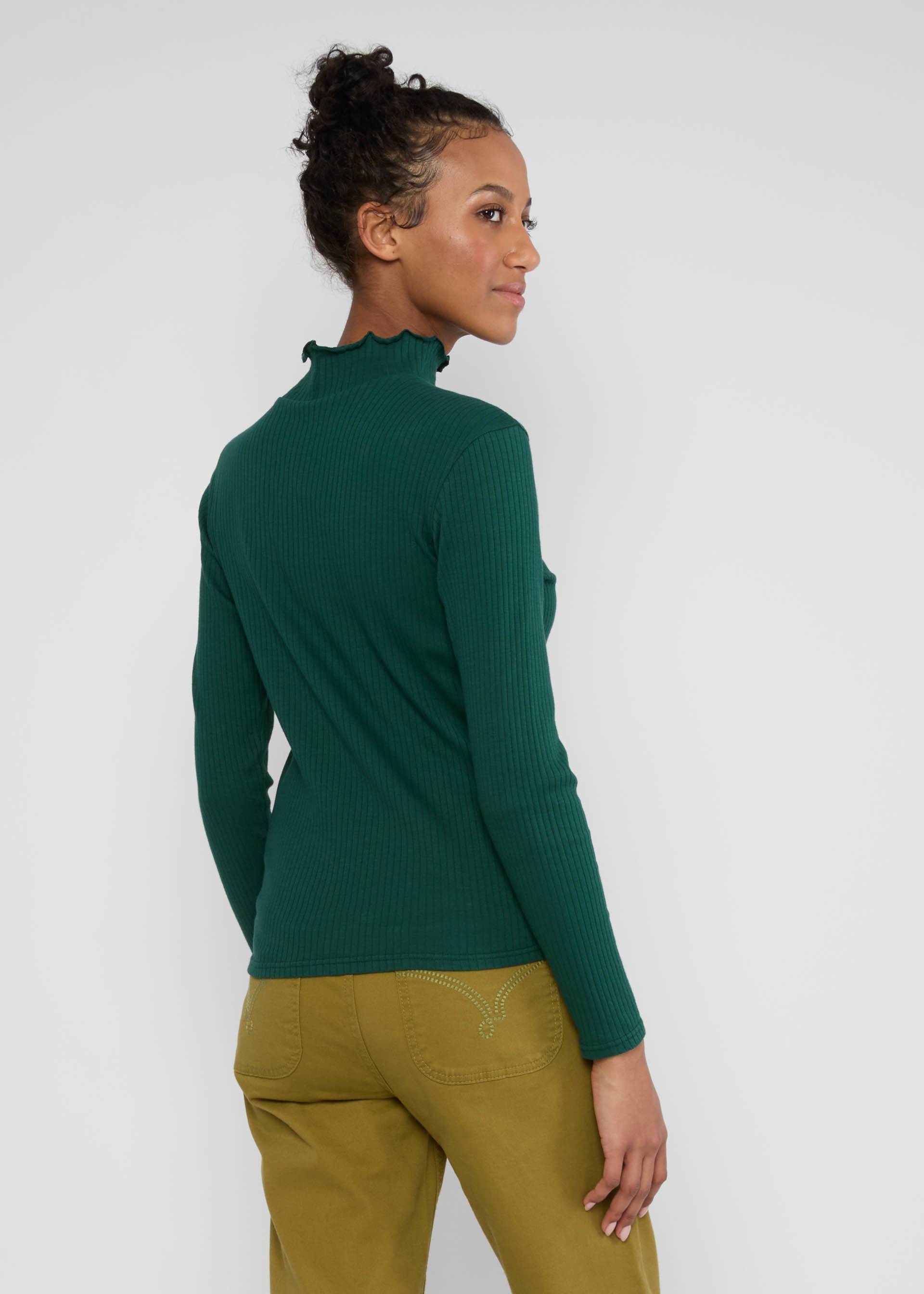 Blutsgeschwister Longsleeve Female Power, Farbe: emerald dahlia green