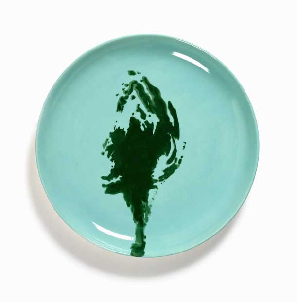 Ottolenghi Teller M azure - green artichoke, Artischoke,  Feast, D. 22,5 cm    