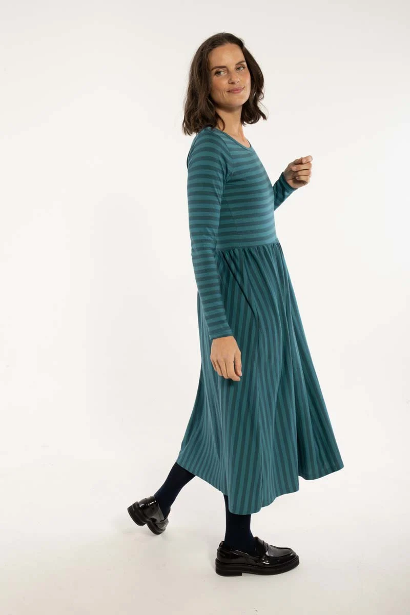 Danefae Danekroeyer Kleid LS Modal Dress Dk Slate/Duck