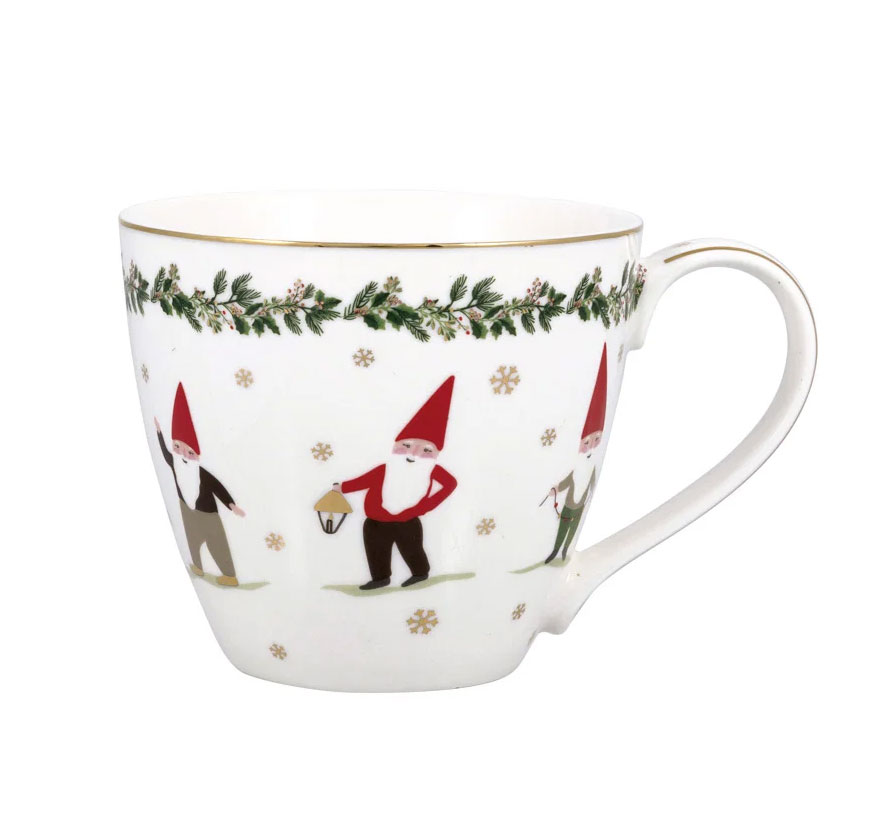 Greengate Becher Pixie white, Zwerg, Tasse mit Henkel