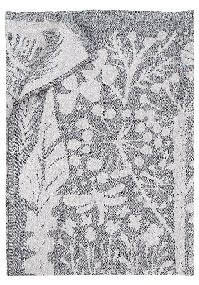 Lapuan Kankurit VILLIYRTIT Leinen-Tischdecke 150 x200 cm , black-linen