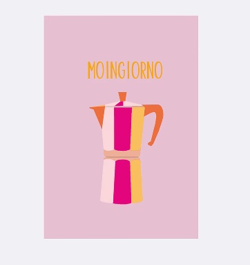 YAY Card Postkarte NEON Moingiorno