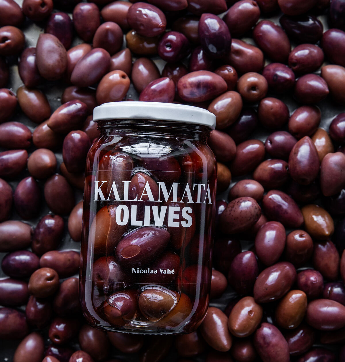 Nicolas Vahe Olives, Kalamata, 370 g, Nicolas Vahe Oliven Kalamata