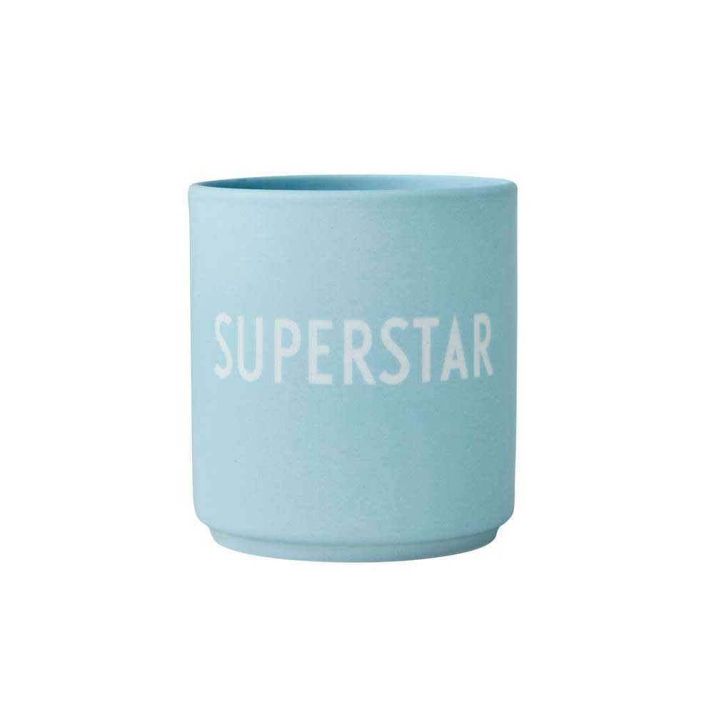 Design Letters Favourite Cup SUPERSTAR, Becher Porzellan, Farbe: Hellblau