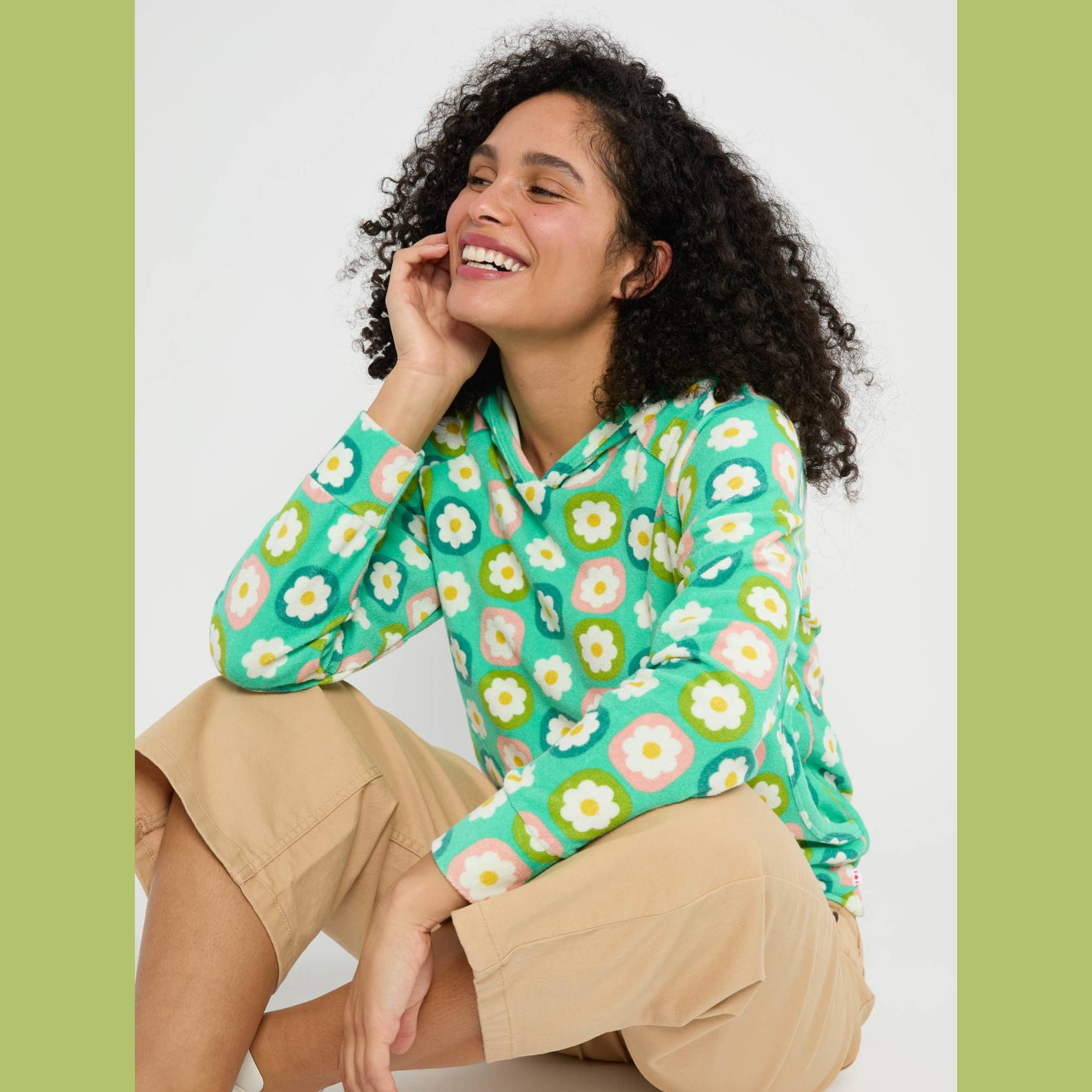 Blutsgeschwister Hoodie Miracle of Wimbledon - fresh spring blossom, Frottee