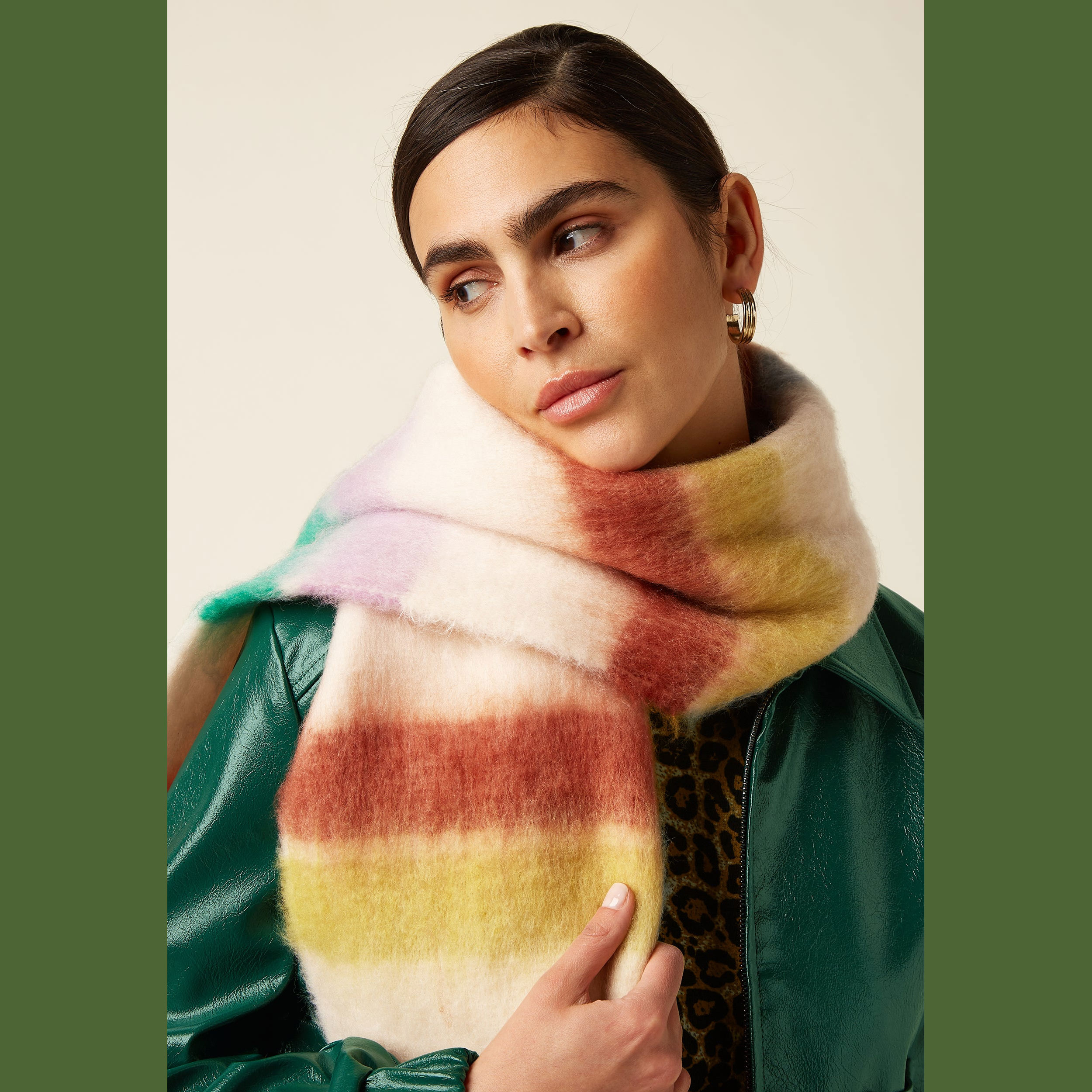 King Louie Schal Striped Scarf, Farbe Multi Color