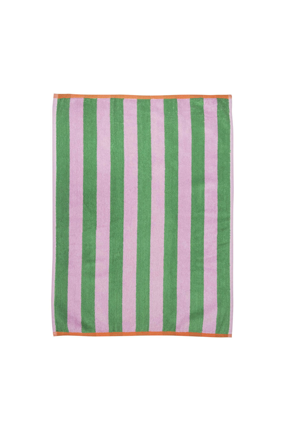 Frottee Geschirrtuch STRIPES Rosa/Grün, GOTS Organic