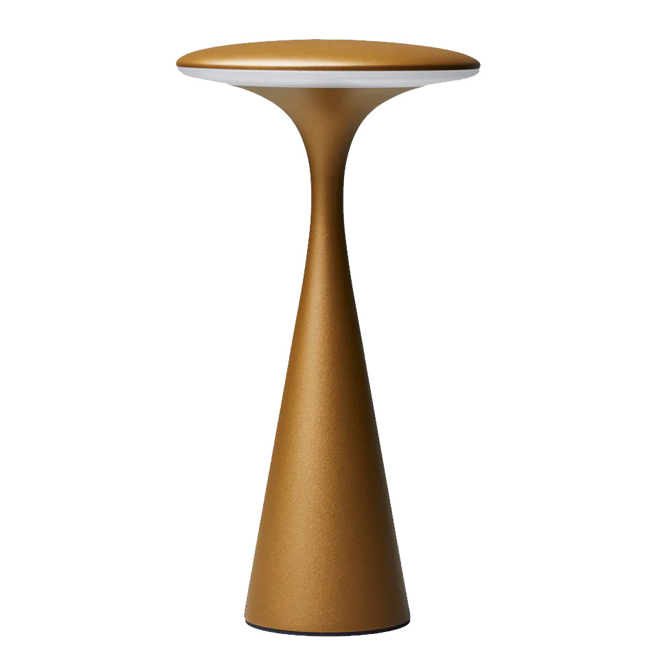 Tischleuchte Ufo UTL100, brushed gold, LED Lampe, ufo table lamp - brushed gold