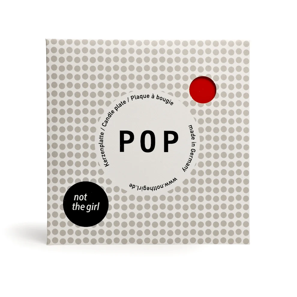 Kerzenteller Big POP Rot von not the girl who misses much