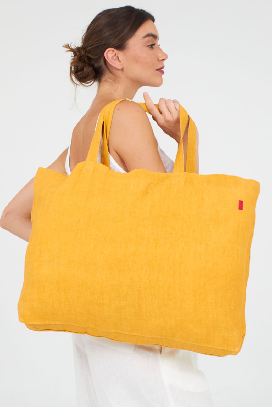 Tasche FRANCES OCKER aus 100% Leinen von Shalls Barcelona 