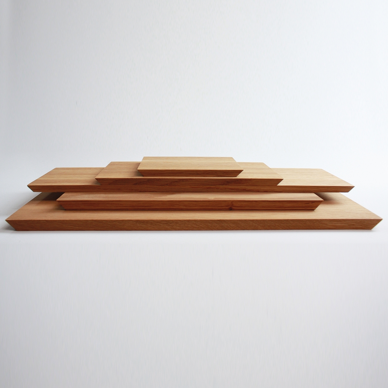 Raumgestalt  kleines Brett aus Eiche dunkel, 14 x 28 x 1,1 cm