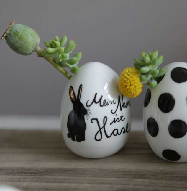 Good old friends Eiervase "Mein Name ist Hase", ca. 8 cm