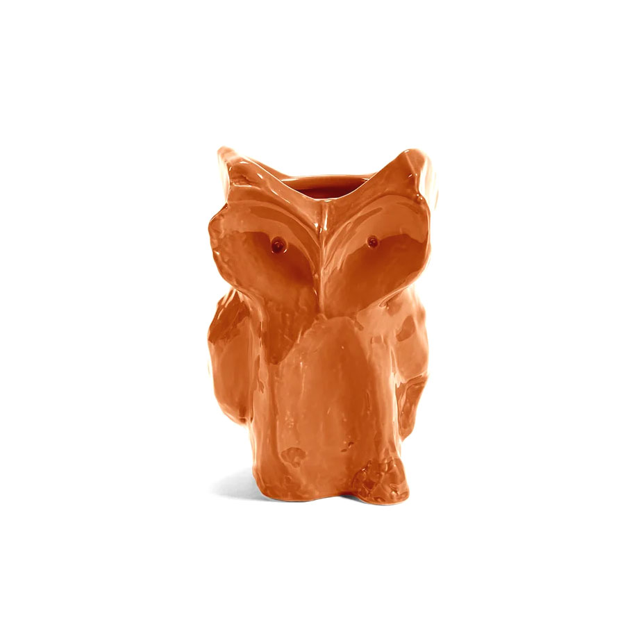 Eule Vase XS Orange After Midnight, Kollektion Midnight creatures von Marni, Höhe ca. 12 cm