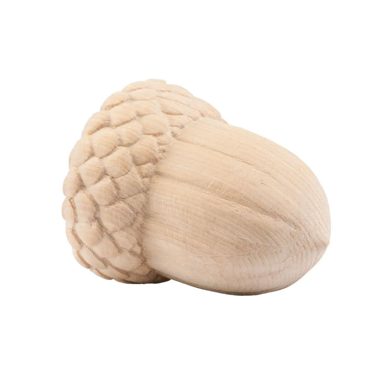 Eichel Natur - 11 cm, Ausführung Natur, Zirbenholz , handgeschnitzt aus Österreich