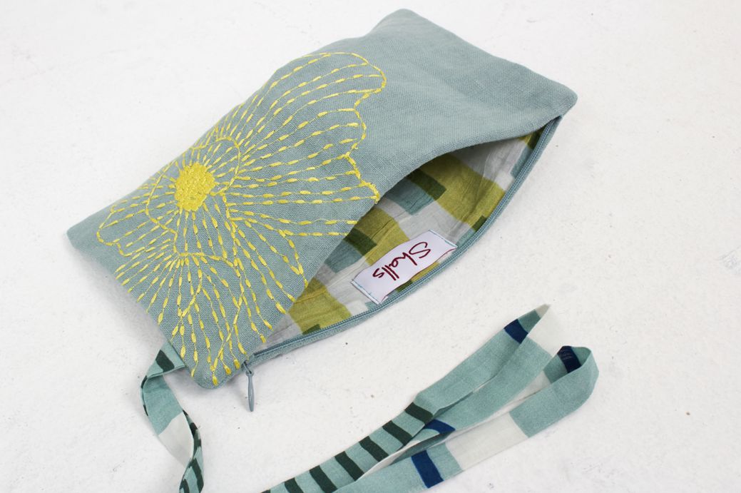 Tasche FRANCES SEA aus 100% Leinen von Shalls Barcelona  