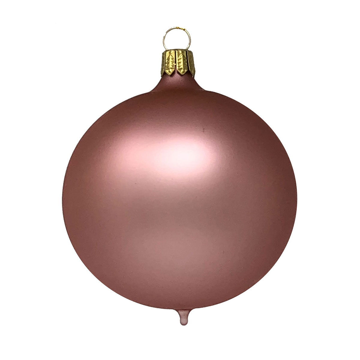 Christbaumkugel quarz matt, D. 8cm