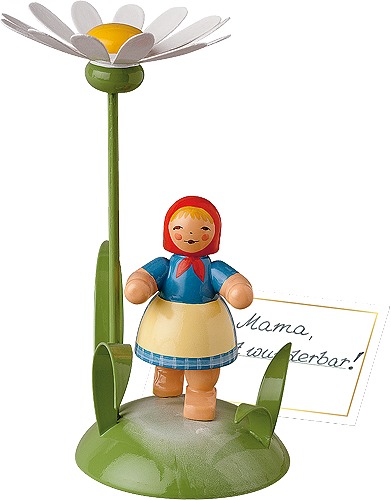 Wendt & Kühn TISCHKARTENHALTER, MÄDCHEN MIT MARGERITE von Wendt & Kühn