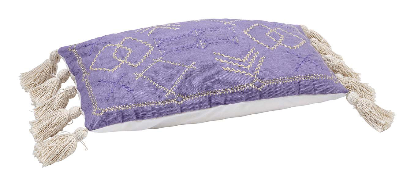 Kissenbezug , BOHO, lavendel, Biobaumwolle, 40x60cm von liv Kissenbezug , BOHO, lavendel, Biobaumwolle, 40x60cm von liv