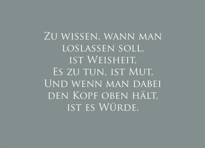 Wunderwort Postkarte "Weisheit und Mut und Würde…"