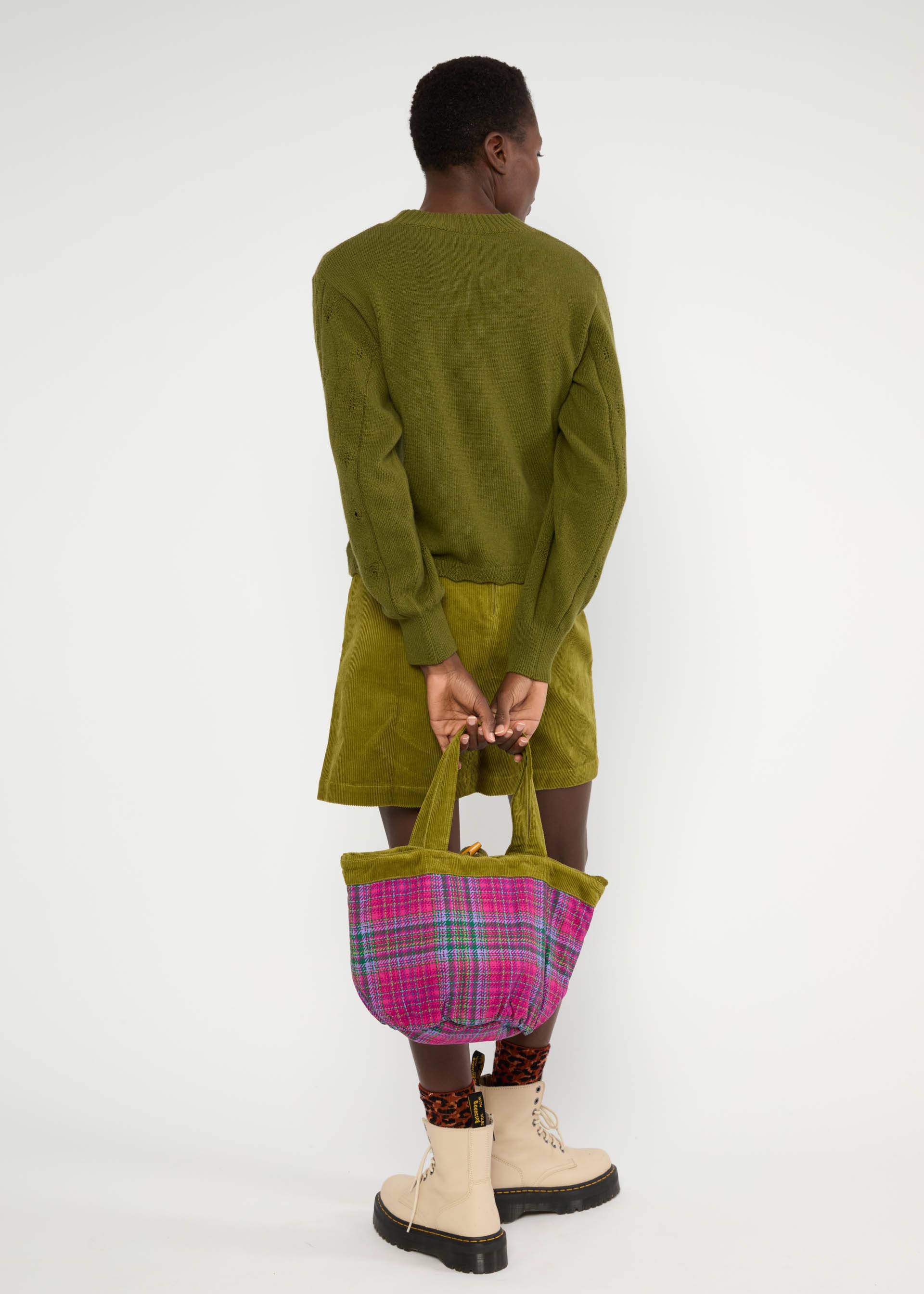 % Blutsgeschwister Cordrock Dreamy Eyes - dense forest khaki