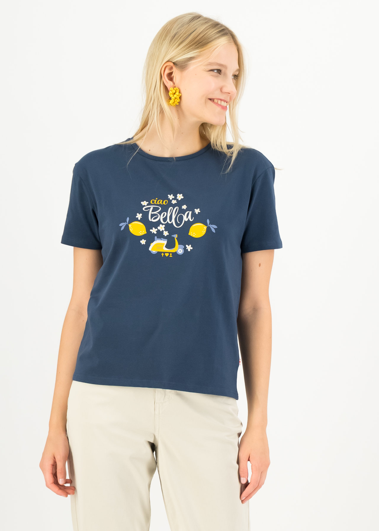 Blutsgeschwister T-Shirt La Dolce Vita, mare azzurro , Zitronen, Vespa