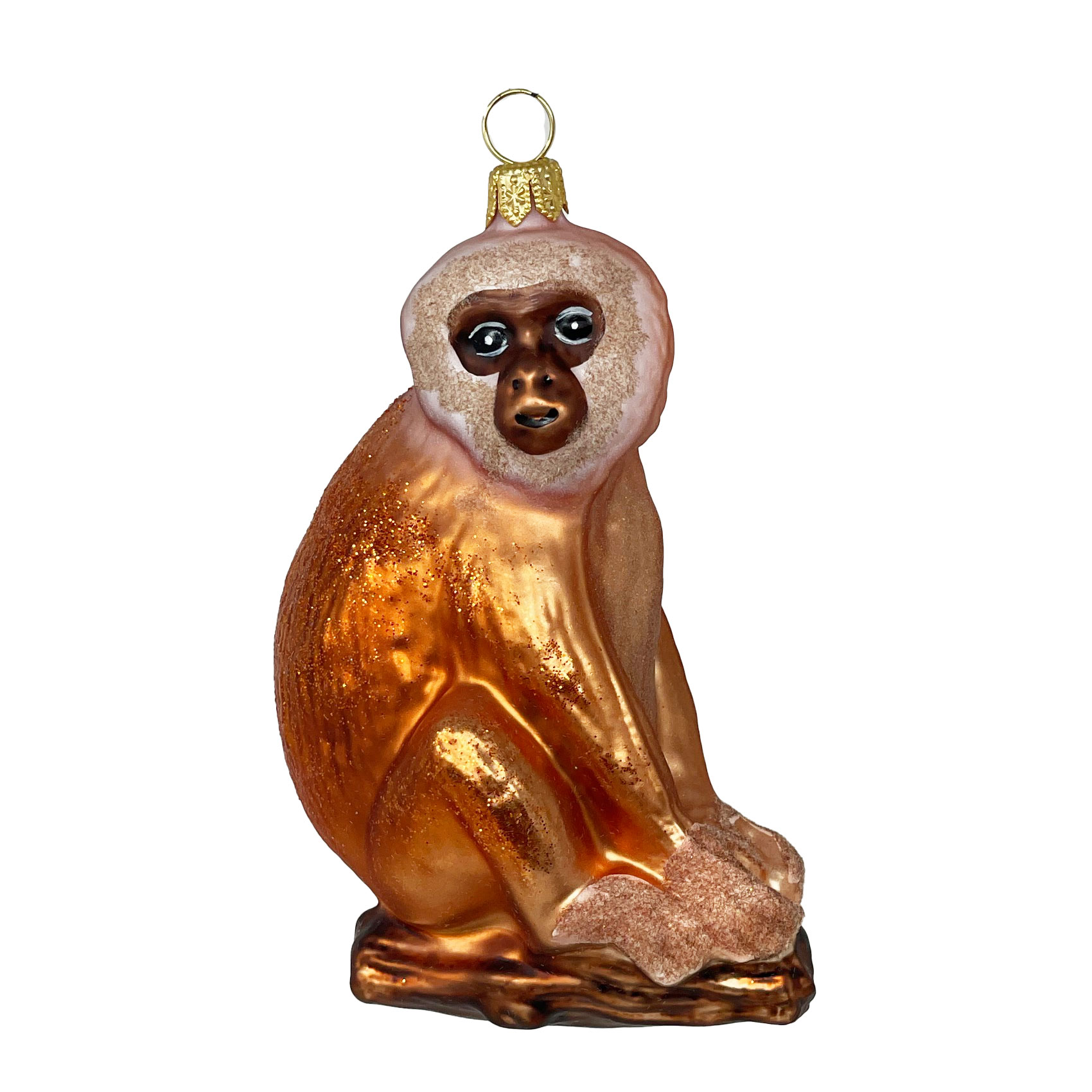 Weihnachtskugel Affe, Glas , ca.