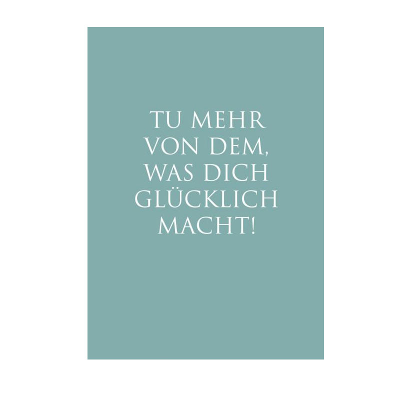 Kunstdruck "Glücklich" von Wunderwort