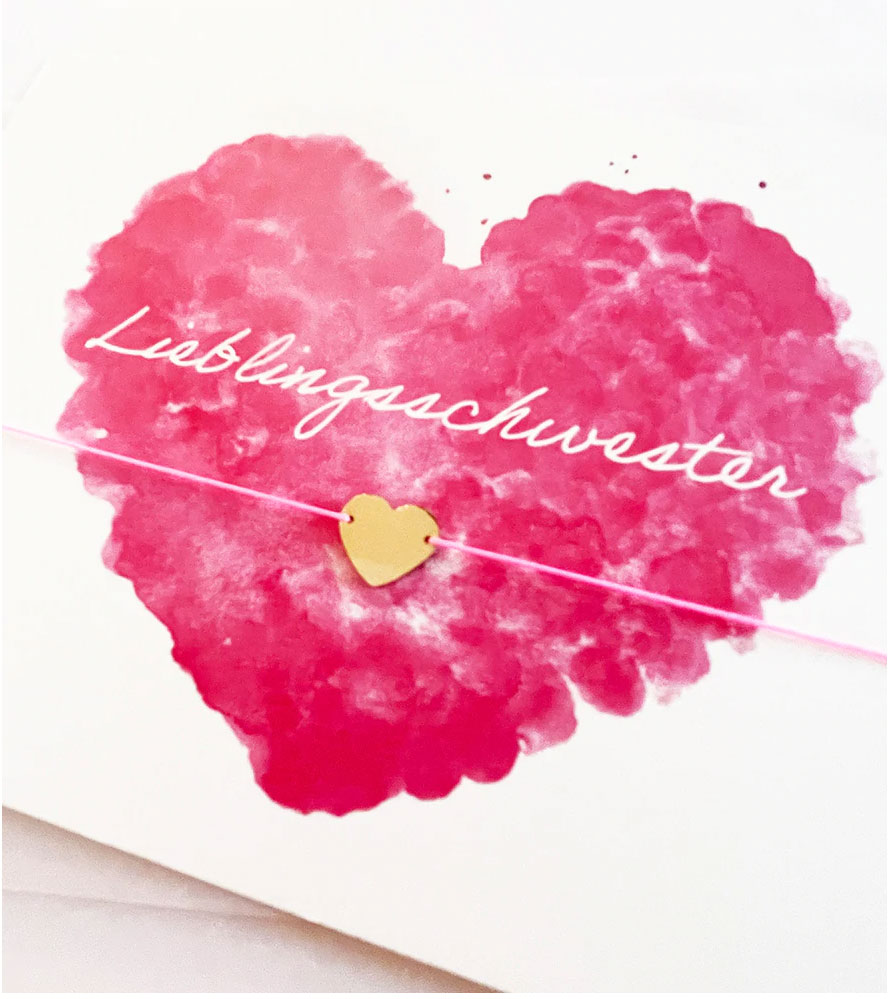 Armband-Karte: Lieblingsschwester by Vivi Armband-Karte: Lieblingsschwester by Vivi