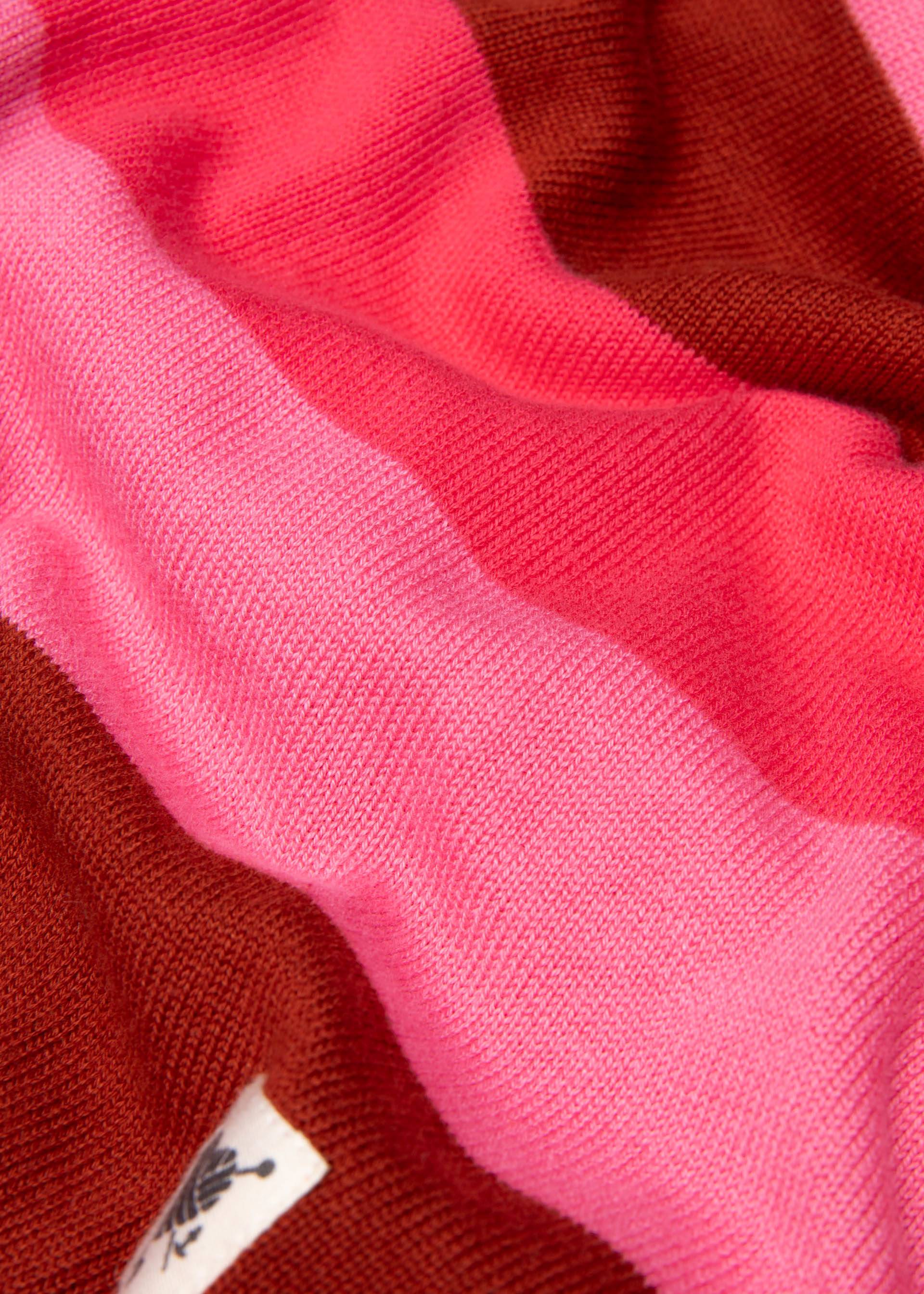 % Blutsgeschwister Cardigan Bright Side of Life, Strickjacke, Muster: red flirty stripes