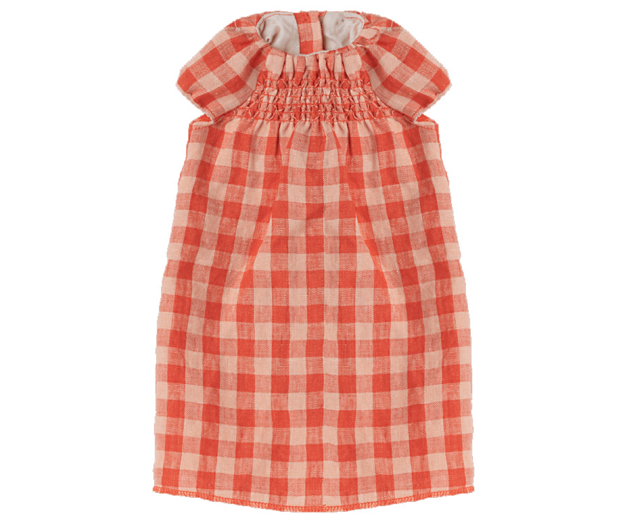 Maileg Hasenmädchen im rotkarierten Kleid, Göße 5 