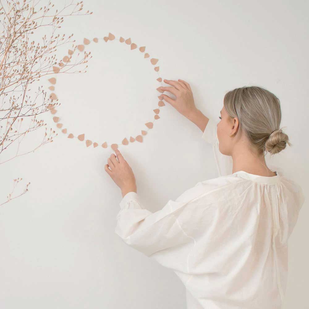 Jurianne Matter Twig Set Blätter , Blättergirlande - Bastel- und Dekoset, blushing beige