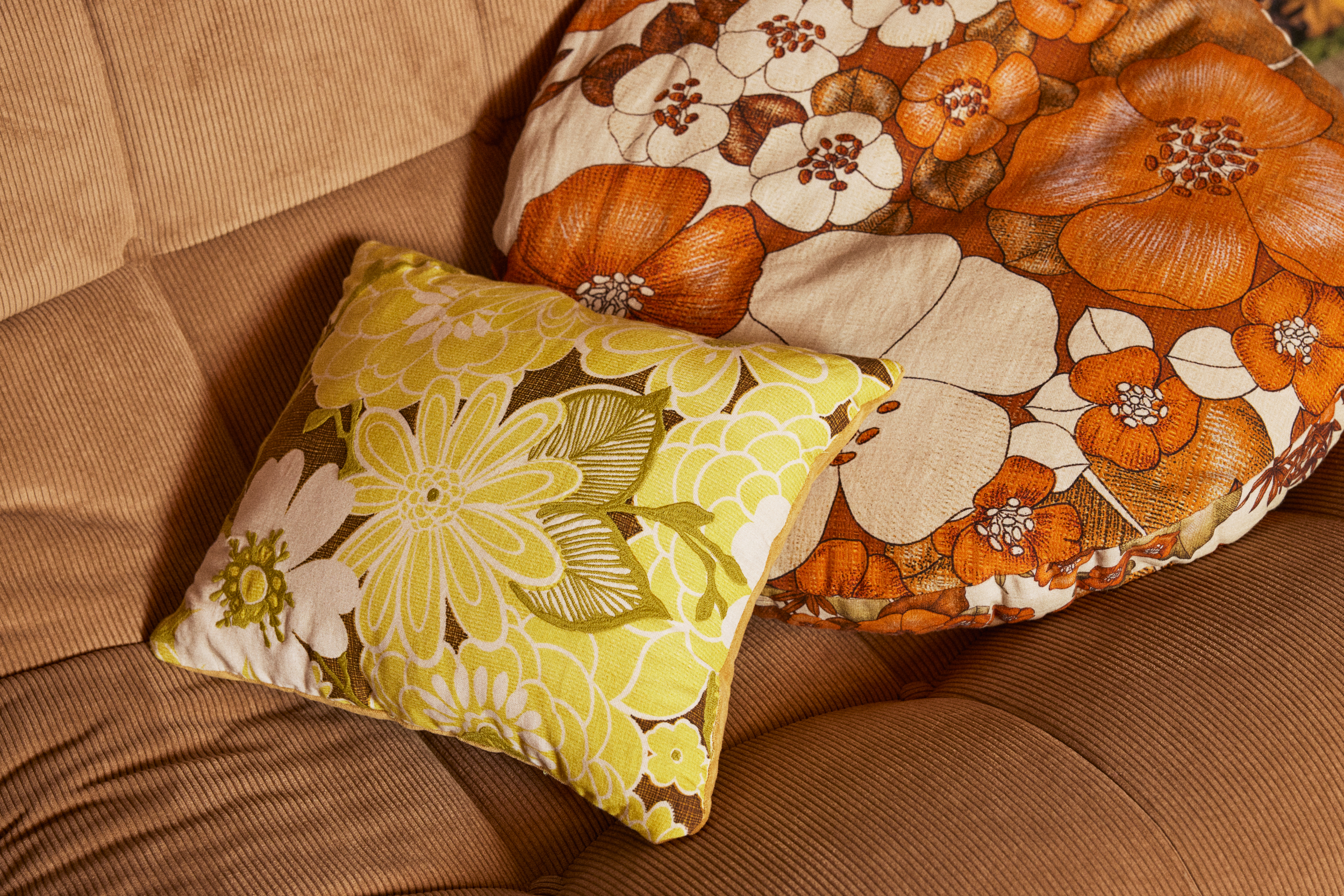 % HKliving Kissen Daisy , Stitched cushion daisy, ca 35 x 40 cm
