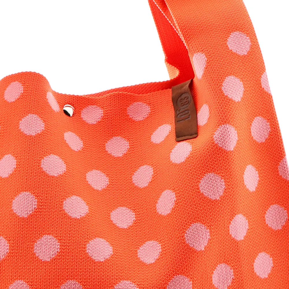 LOT83 Shopper Lois 145, Punkte Orange, ca.  45 x 35 cm