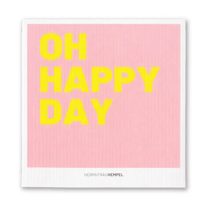 Schwammtuch OH HAPPY DAY