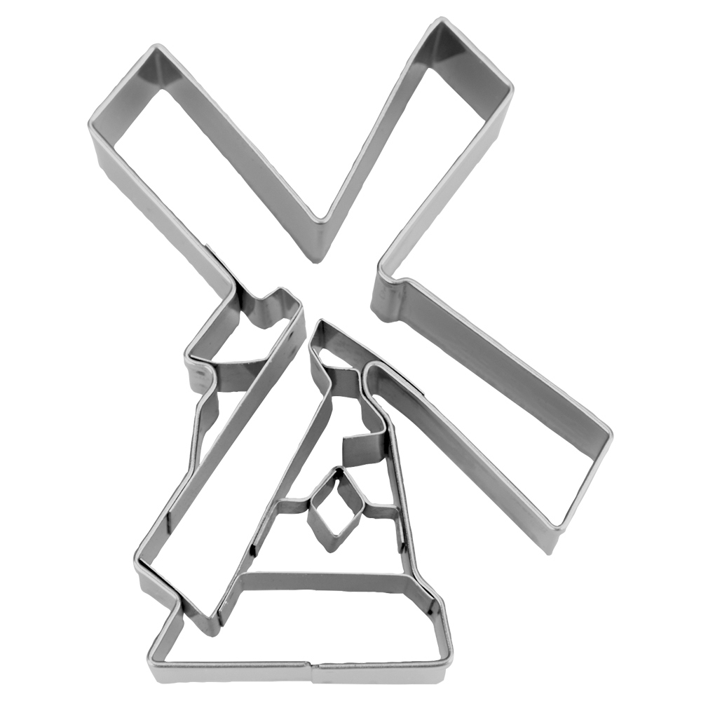 Ausstecherle Windmühle - 8,5 cm   Edelstahl von Städter, Prägeausstecher , Holland