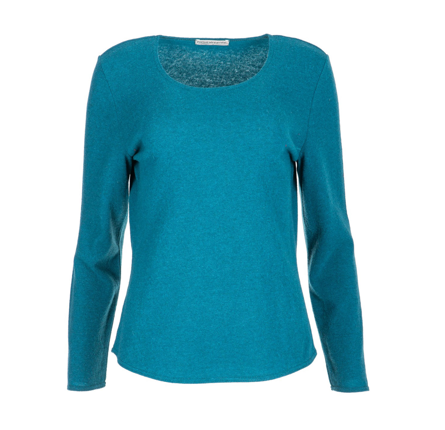 DUNQUE Pullover Uni, Farbe jade, Made in Germany 