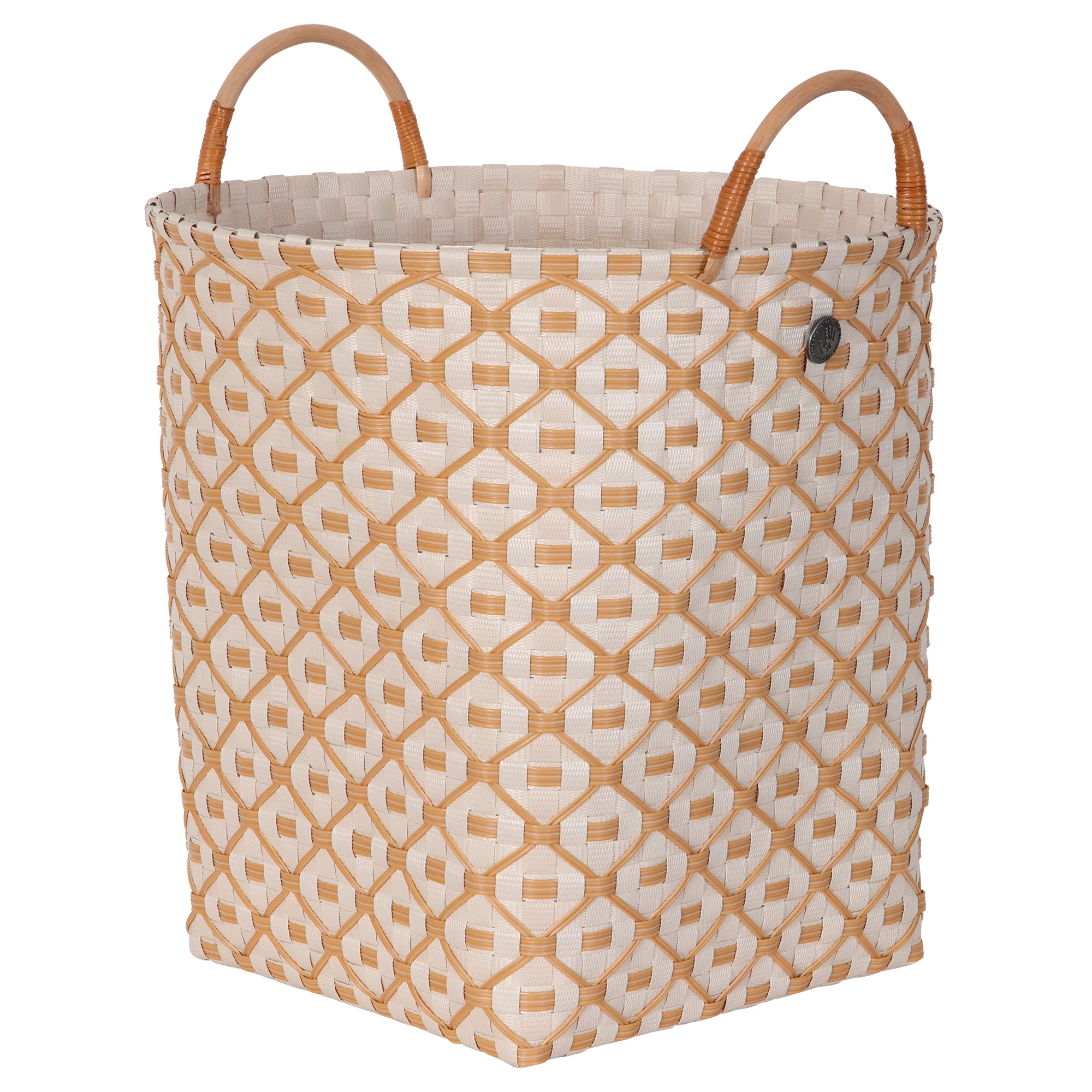 Handed By Ivy & Rose Basket champagne with ecru pattern