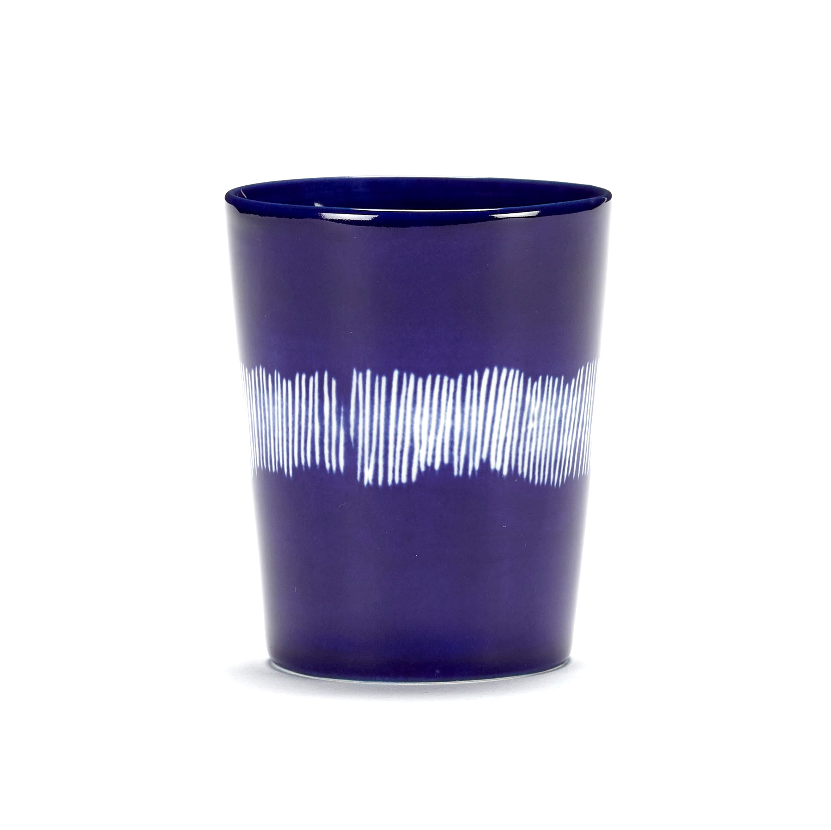 Ottolenghi Teetasse 33cl dunkelblau - weisse Streifen Feast
