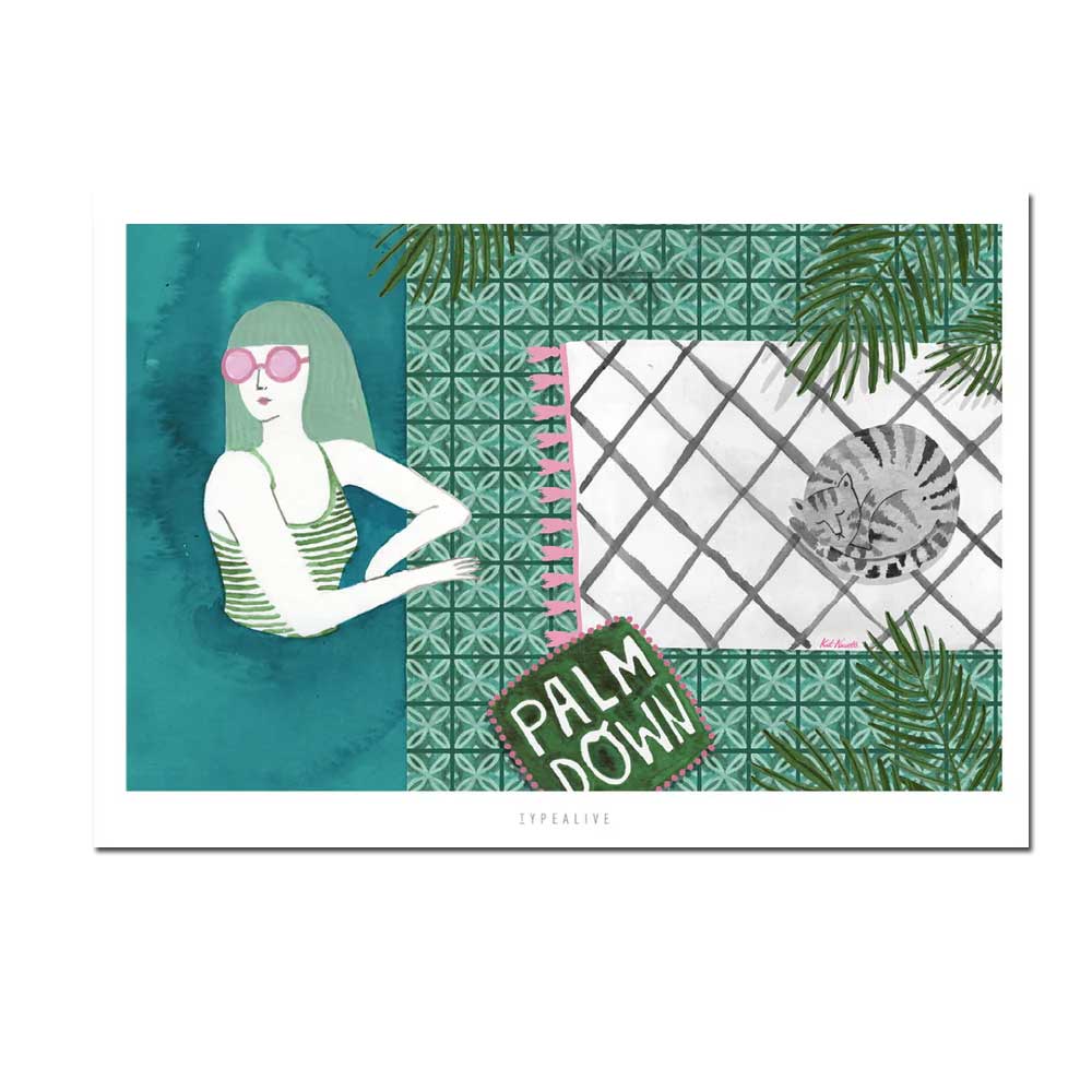 Typealive Postkarte "Pool Party"