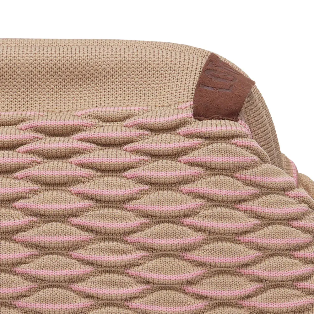 LOT83 Tasche Emma 97, Waben Beige-Rosa,  ca.  20 x 27 cm