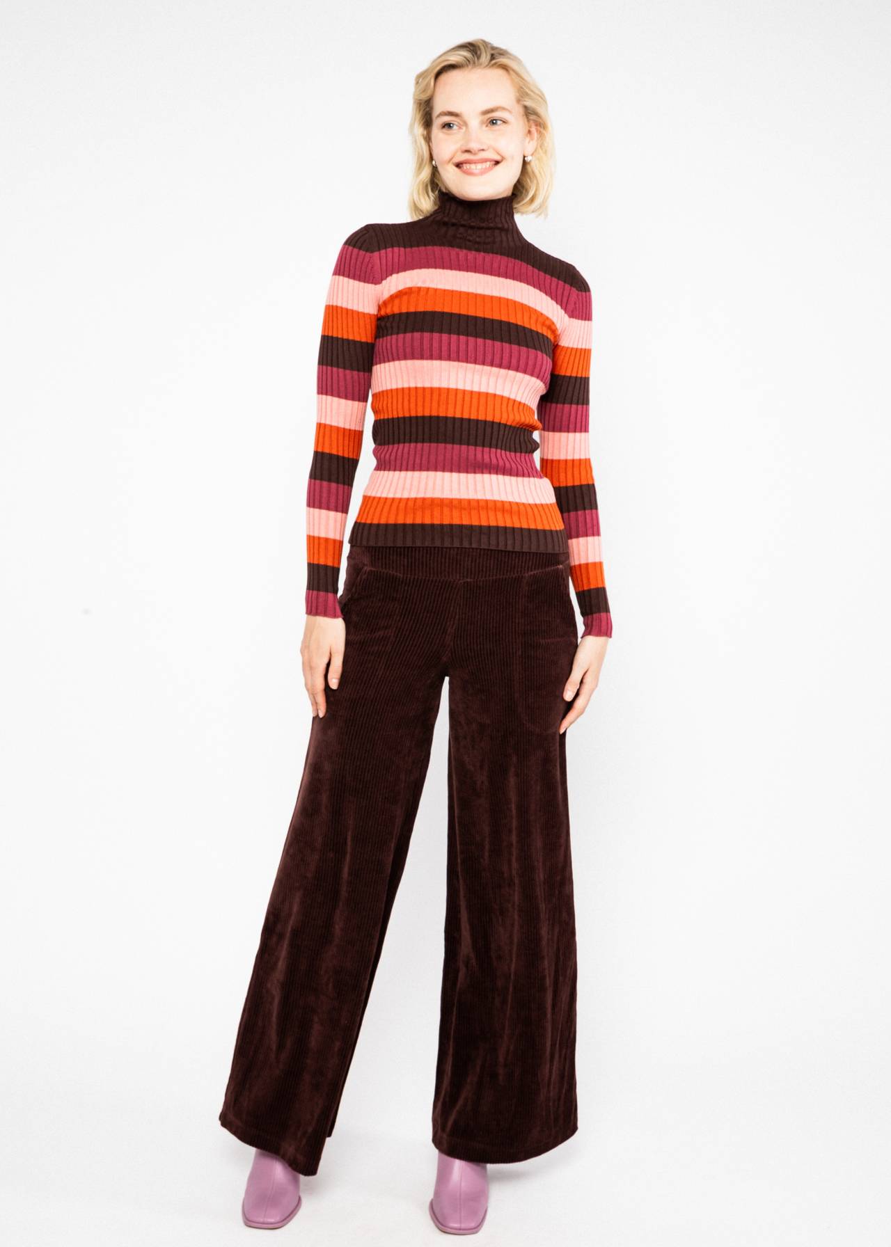 Blutsgeschwister Hose Jolly Marleen long, brown grape taste