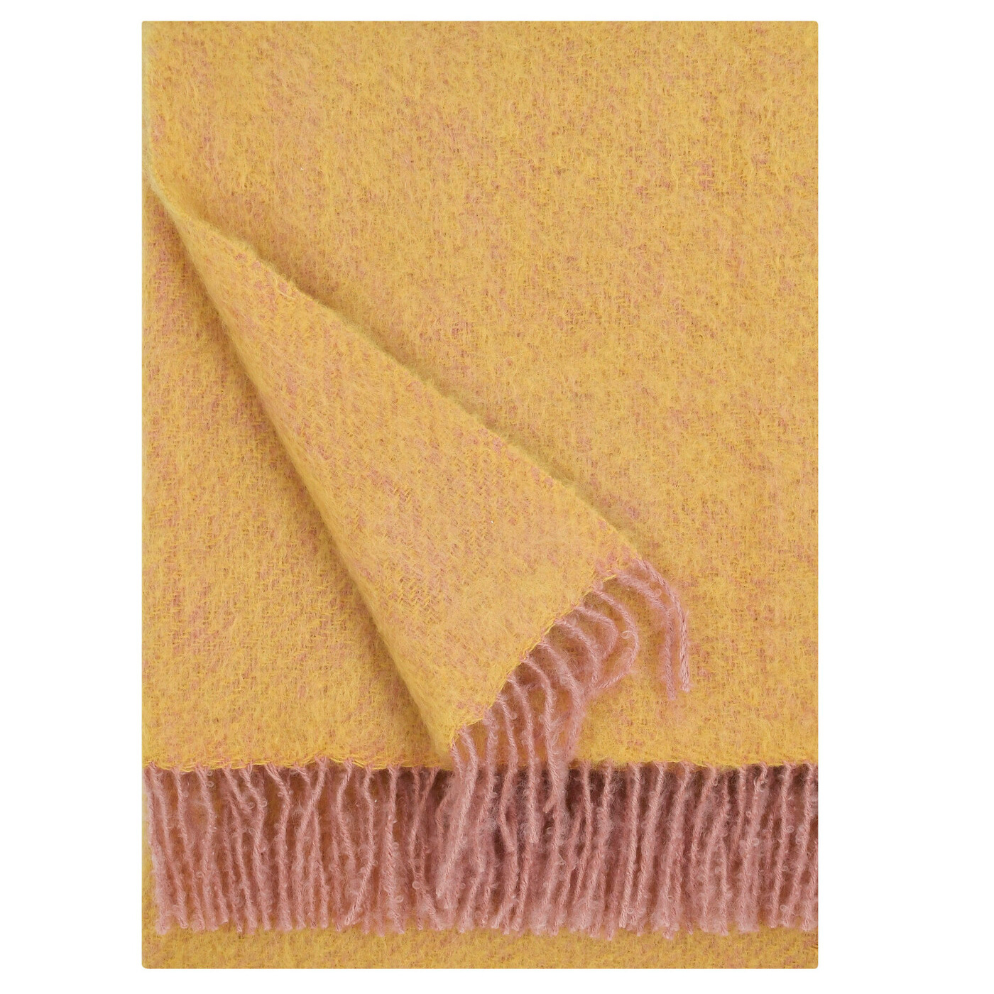 Lapuan Kankurit REVONTULI Wolldecke Mohair powder-ochre ,  130×170 cm  