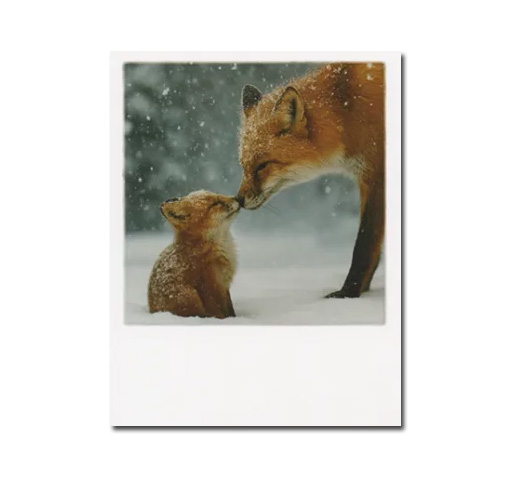 Polacard XMAS Füchse im Schnee