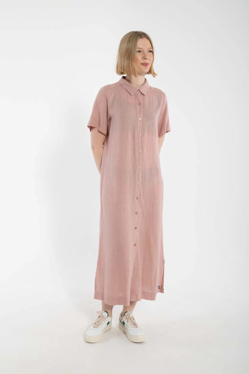Danefae Danepippi Modal Leinenkleid Rose Beige % Größe XXL / 44